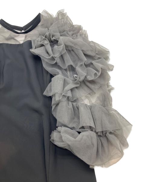 ANDRESD（アンドレスド）ANDRESD (アンドレスド) 長袖ワンピース　detached sleeve dress ブラック×グレー サイズ:Lの古着・服飾アイテム