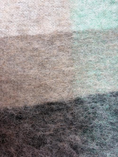 Acne studios（アクネ ストゥディオズ）Acne studios (アクネ ストゥディオズ) マフラー グレー×グリーン×ホワイト サイズ:28×250の古着・服飾アイテム