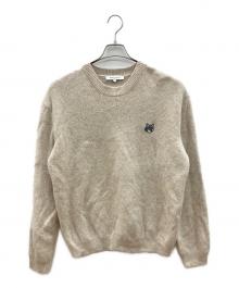 maison kitsune（メゾンキツネ）の古着「厚手ニット　BOLD FOX HEAD COMFORT　2025AW」｜アイボリー