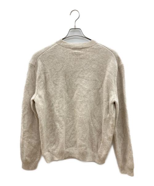 maison kitsune（メゾンキツネ）maison kitsune (メゾンキツネ) 厚手ニット　BOLD FOX HEAD COMFORT　2025AW アイボリー サイズ:Lの古着・服飾アイテム