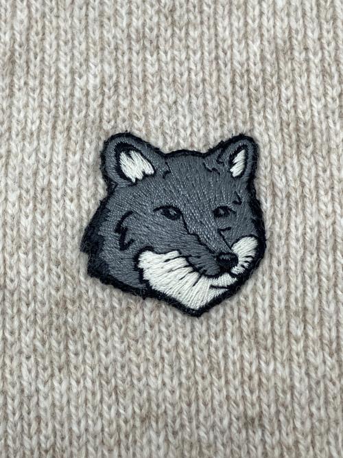 maison kitsune（メゾンキツネ）maison kitsune (メゾンキツネ) 厚手ニット　BOLD FOX HEAD COMFORT　2025AW アイボリー サイズ:Lの古着・服飾アイテム