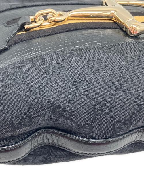 GUCCI（グッチ）GUCCI (グッチ) ワンショルダーバッグ　ホースビット ブラックの古着・服飾アイテム