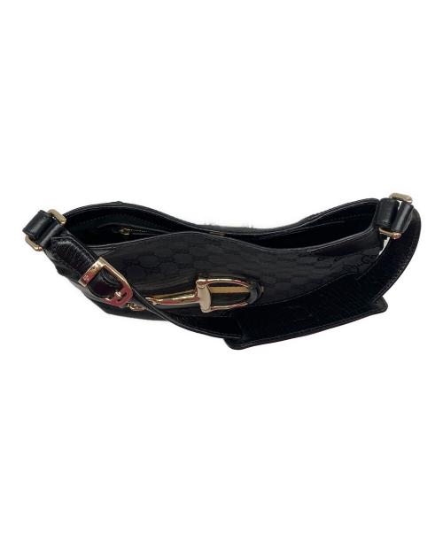 GUCCI（グッチ）GUCCI (グッチ) ワンショルダーバッグ　ホースビット ブラックの古着・服飾アイテム