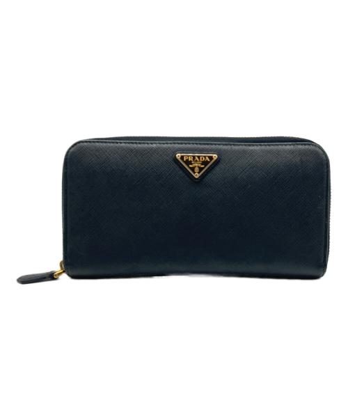 PRADA（プラダ）PRADA (プラダ) 長財布　サフィアーノ ブラックの古着・服飾アイテム