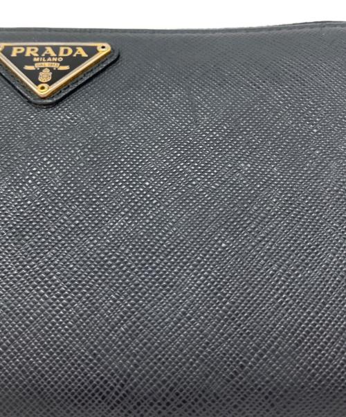 PRADA（プラダ）PRADA (プラダ) 長財布　サフィアーノ ブラックの古着・服飾アイテム