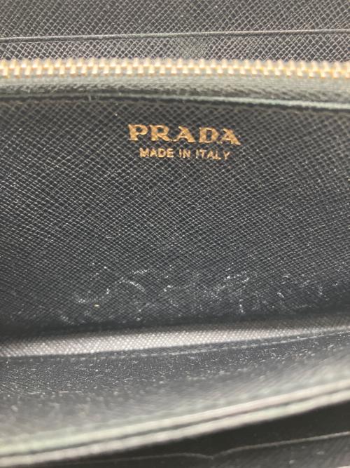 PRADA（プラダ）PRADA (プラダ) 長財布　サフィアーノ ブラックの古着・服飾アイテム