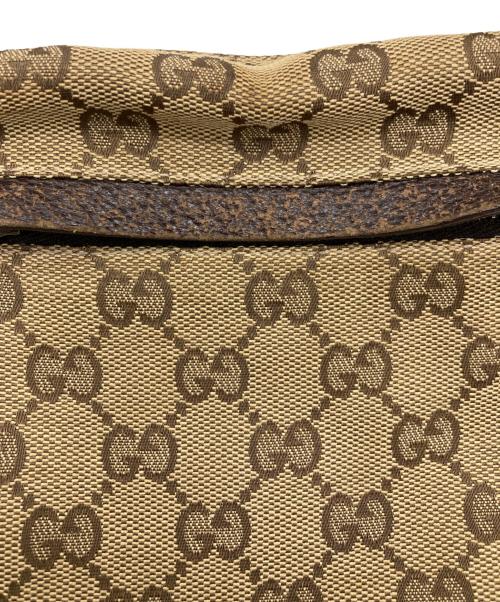 GUCCI（グッチ）GUCCI (グッチ) ウエストポーチ GG ベージュ×ブラウンの古着・服飾アイテム