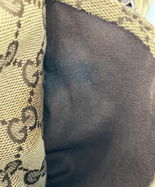 GUCCI（グッチ）GUCCI (グッチ) ウエストポーチ GG ベージュ×ブラウンの古着・服飾アイテム