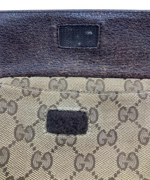 GUCCI（グッチ）GUCCI (グッチ) ウエストポーチ GG ベージュ×ブラウンの古着・服飾アイテム