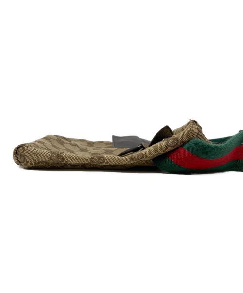GUCCI（グッチ）GUCCI (グッチ) ウエストポーチ GG ベージュ×ブラウンの古着・服飾アイテム