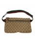 GUCCI (グッチ) ウエストポーチ GG ベージュ×ブラウン：15000円