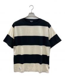 Schott（ショット）の古着「半袖カットソー　ヴィンテージアメカジ」｜ブラック×ホワイト