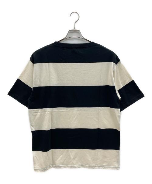 Schott（ショット）Schott (ショット) 半袖カットソー　ヴィンテージアメカジ ブラック×ホワイト サイズ:XLの古着・服飾アイテム