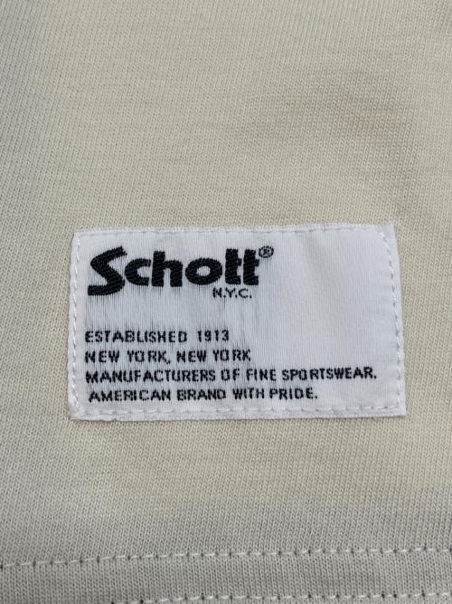 Schott（ショット）Schott (ショット) 半袖カットソー　ヴィンテージアメカジ ブラック×ホワイト サイズ:XLの古着・服飾アイテム