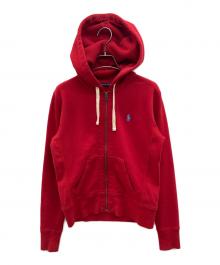 RALPH LAUREN（ラルフローレン）の古着「90sジップパーカー インパクト21 古着」｜レッド