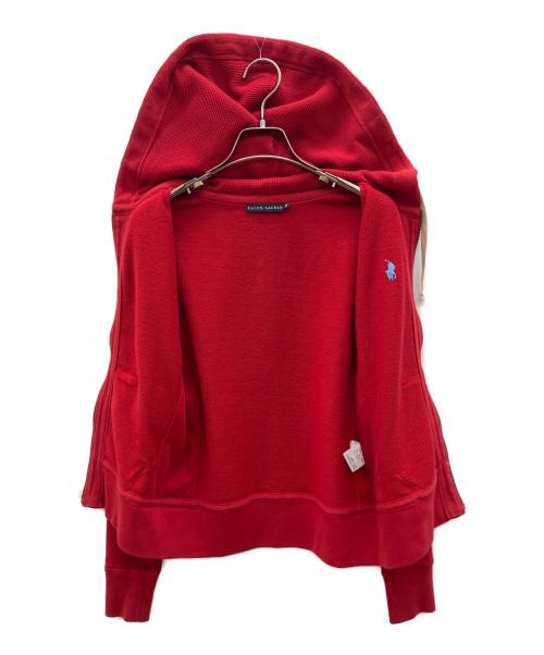 RALPH LAUREN（ラルフローレン）RALPH LAUREN (ラルフローレン) 90sジップパーカー インパクト21 古着 レッド サイズ:Ｍの古着・服飾アイテム