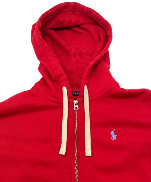 RALPH LAUREN（ラルフローレン）RALPH LAUREN (ラルフローレン) 90sジップパーカー インパクト21 古着 レッド サイズ:Ｍの古着・服飾アイテム
