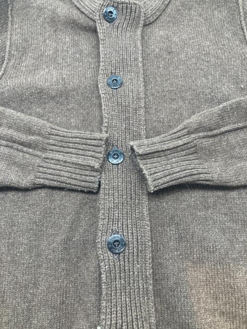 STONE ISLAND（ストーンアイランド）STONE ISLAND (ストーンアイランド) ニットカーディガン　2014AWモデル ブラウン サイズ:Ｍの古着・服飾アイテム