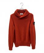 STONE ISLANDストーンアイランド）の古着「厚手ニット　2014AWモデル」｜レッド