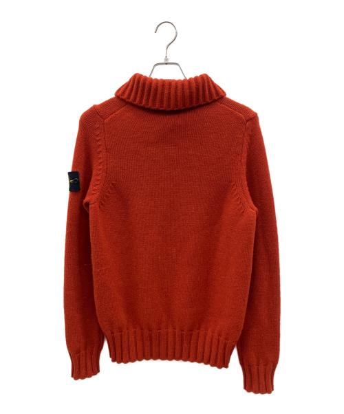 STONE ISLAND（ストーンアイランド）STONE ISLAND (ストーンアイランド) 厚手ニット　2014AWモデル レッド サイズ:Ｍの古着・服飾アイテム
