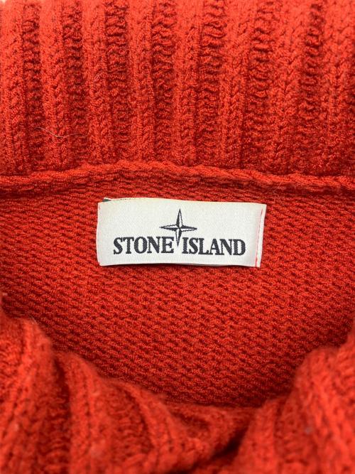 STONE ISLAND（ストーンアイランド）STONE ISLAND (ストーンアイランド) 厚手ニット　2014AWモデル レッド サイズ:Ｍの古着・服飾アイテム