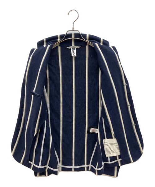 Bark（バーク）Bark (バーク) 3Bジャケット　ニットタイプ ネイビー サイズ:Sの古着・服飾アイテム