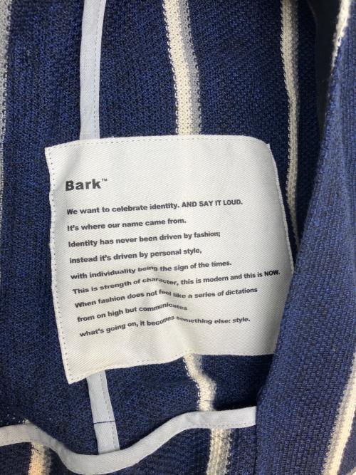 Bark（バーク）Bark (バーク) 3Bジャケット　ニットタイプ ネイビー サイズ:Sの古着・服飾アイテム
