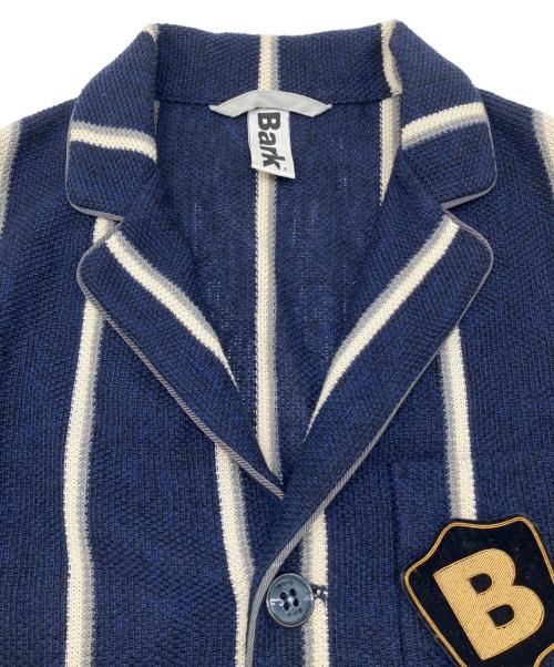 Bark（バーク）Bark (バーク) 3Bジャケット　ニットタイプ ネイビー サイズ:Sの古着・服飾アイテム
