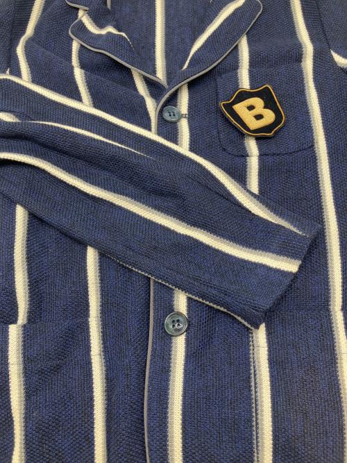 Bark（バーク）Bark (バーク) 3Bジャケット　ニットタイプ ネイビー サイズ:Sの古着・服飾アイテム