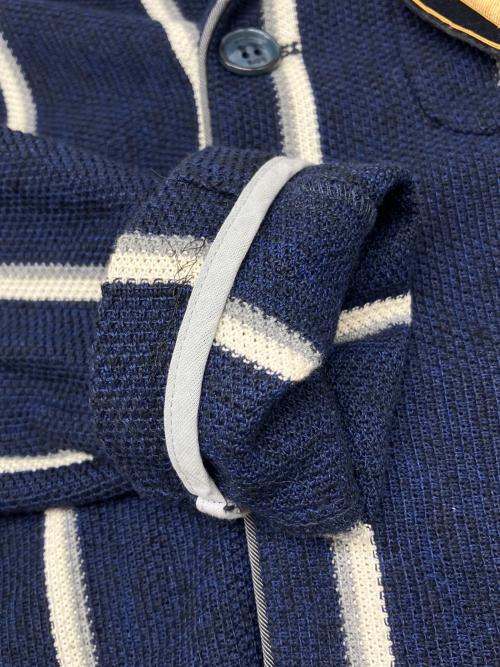 Bark（バーク）Bark (バーク) 3Bジャケット　ニットタイプ ネイビー サイズ:Sの古着・服飾アイテム