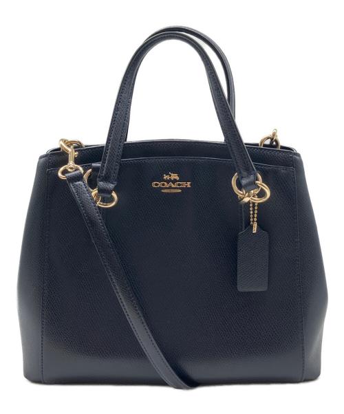 COACH（コーチ）COACH (コーチ) 2WAYバッグ ネイビーの古着・服飾アイテム