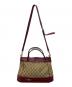 GUCCI (グッチ) 2wayハンドバッグ ベージュ×レッド：18000円