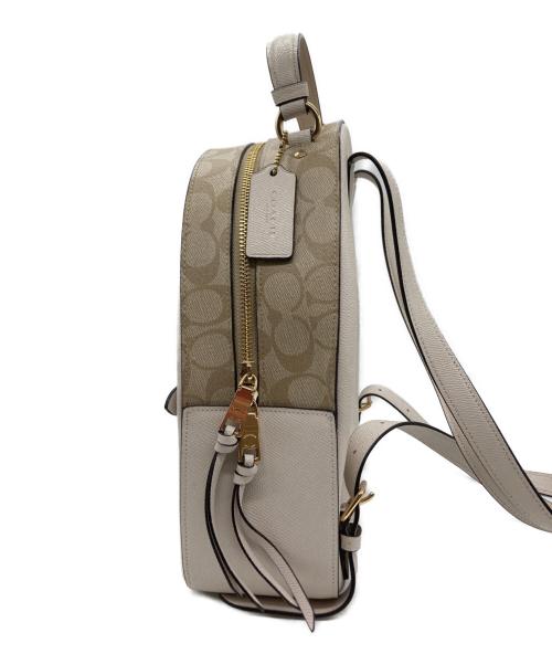 COACH（コーチ）COACH (コーチ) ミニリュック　76622 ベージュ×アイボリーの古着・服飾アイテム