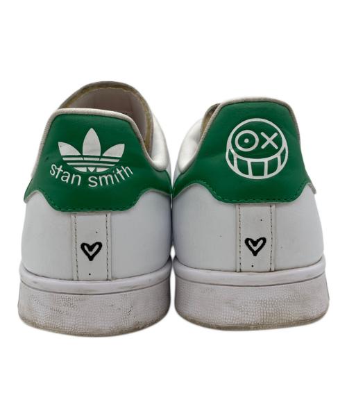 adidas（アディダス）adidas (アディダス) ANDRE SARAIVA (アンドレ サライバ) スニーカー　STAN SMITH × ANDRE SARAIVA ホワイト×グリーン サイズ:28㎝の古着・服飾アイテム