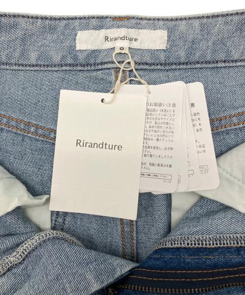 Rirandture（リランドチュール）Rirandture (リランドチュール) パールビジューストレートデニム ブルー 未使用品の古着・服飾アイテム