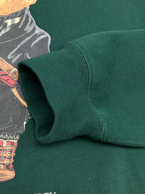 POLO RALPH LAUREN（ポロ・ラルフローレン）POLO RALPH LAUREN (ポロ・ラルフローレン) クルーネックスウェット グリーン サイズ:Ｍの古着・服飾アイテム