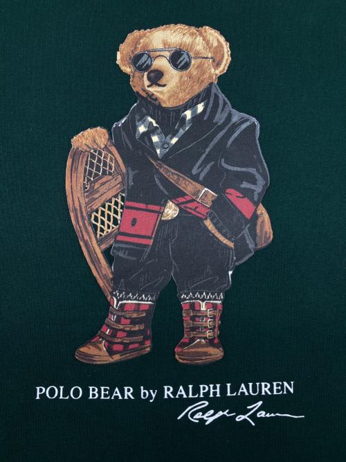 POLO RALPH LAUREN（ポロ・ラルフローレン）POLO RALPH LAUREN (ポロ・ラルフローレン) クルーネックスウェット グリーン サイズ:Ｍの古着・服飾アイテム