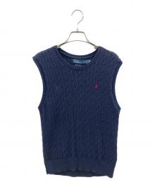 RALPH LAUREN（ラルフローレン）の古着「ニットベスト」｜ネイビー