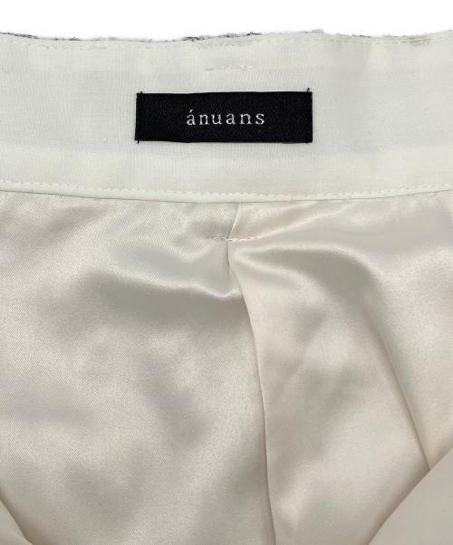 anuans（アニュアンス）anuans (アニュアンス) ツイードショートパンツ ホワイト サイズ:Mの古着・服飾アイテム