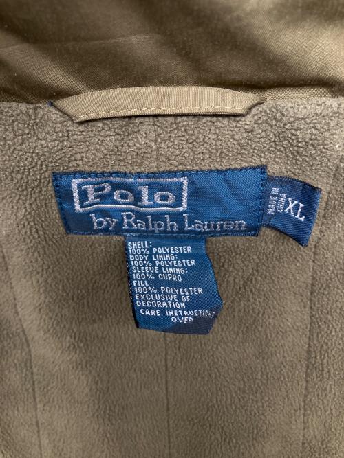 POLO RALPH LAUREN（ポロ・ラルフローレン）POLO RALPH LAUREN (ポロ・ラルフローレン) 90sスタンドカラージャケット　古着 カーキ サイズ:XLの古着・服飾アイテム