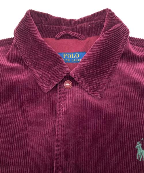 POLO RALPH LAUREN（ポロ・ラルフローレン）POLO RALPH LAUREN (ポロ・ラルフローレン) コーデュロイジャケット ワインレッド サイズ:Ｍの古着・服飾アイテム