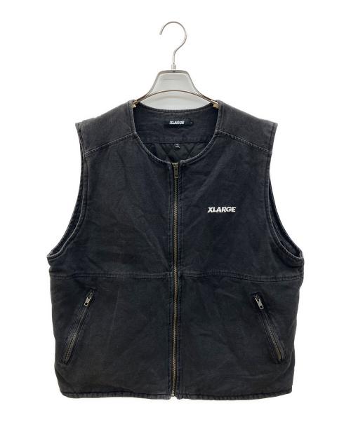 X-LARGE（エクストララージ）X-LARGE (エクストララージ) 中綿ベスト ブラック サイズ:Lの古着・服飾アイテム