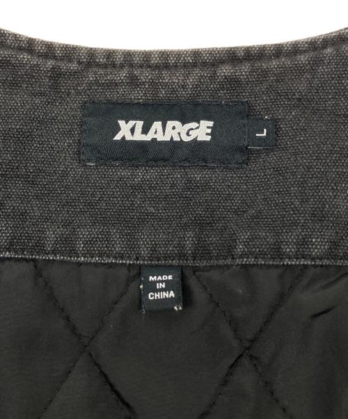 X-LARGE（エクストララージ）X-LARGE (エクストララージ) 中綿ベスト ブラック サイズ:Lの古着・服飾アイテム
