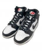 NIKEナイキ）の古着「ハイカットスニーカー （Nike Women's Dunk High "Black and White"(ナイキ ウォメンズ ダンク ハイ ブラック アンド ホワイト）」｜ブラック×ホワイト