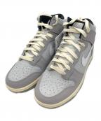 NIKEナイキ）の古着「ハイカットスニーカー　NIKE DUNK HI PRM（ナイキ ダンク ハイ プレミアム）」｜ライトグレー