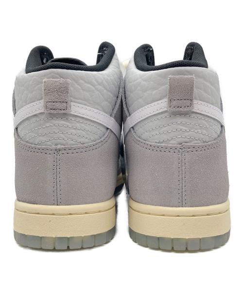 NIKE（ナイキ）NIKE (ナイキ) ハイカットスニーカー　NIKE DUNK HI PRM（ナイキ ダンク ハイ プレミアム） ライトグレー サイズ:26cmの古着・服飾アイテム
