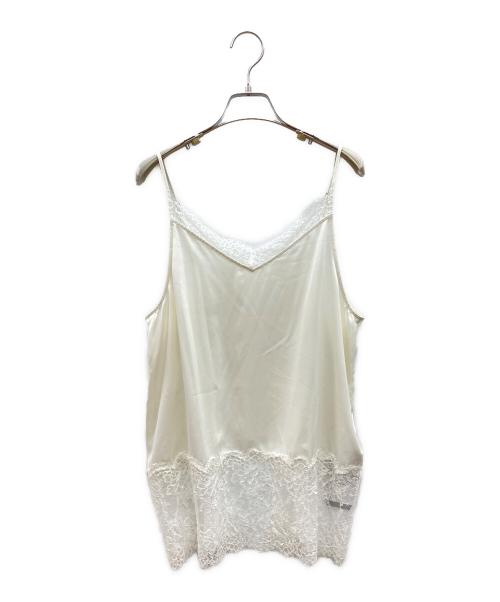 IENA（イエナ）IENA (イエナ) リバーレースサテンキャミソール　2026SSモデル ホワイト サイズ:Fの古着・服飾アイテム