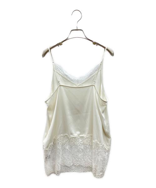 IENA（イエナ）IENA (イエナ) リバーレースサテンキャミソール　2026SSモデル ホワイト サイズ:Fの古着・服飾アイテム