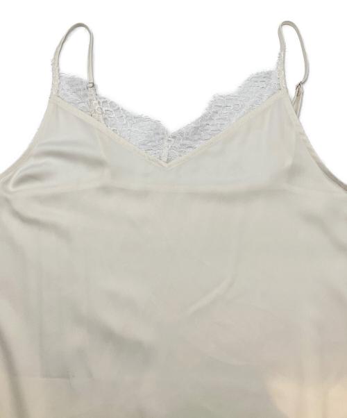 IENA（イエナ）IENA (イエナ) リバーレースサテンキャミソール　2026SSモデル ホワイト サイズ:Fの古着・服飾アイテム