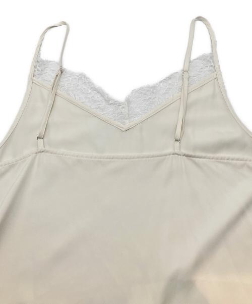 IENA（イエナ）IENA (イエナ) リバーレースサテンキャミソール　2026SSモデル ホワイト サイズ:Fの古着・服飾アイテム